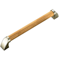 Miniatyrbillede 1 af 5: Trægreb til badeværelse, brusere, handicappede (træfarve, 34 cm)