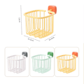 Miniatyrbillede 3 af 3: Vægmonteret Toiletpapirkurv Enkel Stil Letvægtsboks Til Soveværelse Husrum Vaskeri Orange Yellow