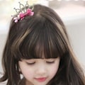 Miniatyrbilde 2 av 5: Hårspenne med Strass Prinsesse Hårspenne Bursdag Julegave Til Jenter Single diamond type-red