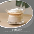Miniatyrbilde 5 av 5: Elegant Rotasjonskopp Kaffebeger Glass Vann 1 stk
