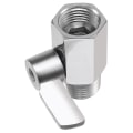 Miniatyrbilde 2 av 3: Dusjhode Avstengningsventil, 304 Rustfritt Stål Mini Kuleventil NPT Gjenget (1/2 tomme Hane X 1/2 tomme Hunn
