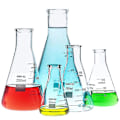 Miniatyrbillede 3 af 5: 2 stk. Laboratorie Store Koniske Kolber Glas 50ml-1000ml