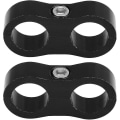 Miniatyrbillede 1 af 5: Slange Separator Klemme, An10 Aluminium Legering Slange Separator Klemme Fitting Adapter Beslag Universalblack2cs)