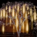 Pikkukuva 1 / 5: Led-sadevalo 30 cm 8 Putkea 144 Led Ulkovalaistus Jääpuikko