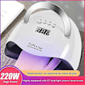 Miniatyrbilde 2 av 5: Negldørker 220W 4-trinns LED Negllys UV Gel Baking Light EU 110W