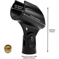 Miniatyrbild 2 av 5: Universell Mikrofonhållare Clip 2-pack, Mikrofonhållare Clip med 5/8\" Han till 3/8\"