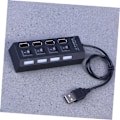 Pikkukuva 7 / 8: 2 kpl 4 USB-keskitin 4-porttinen datakeskitin USB-jakaja USB 2.0 -keskitin 4-porttinen datakeskitin USB-keskitin USB 2.0