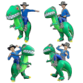 Miniatyrbilde 3 av 4: Barnas Dinosaur Oppblåsbare Kostyme Gutter Jenter Jumpsuit Boysuit Barn Alien Cosplay Kostyme Purim Halloween Festdrakt Klær