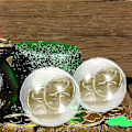 Miniatyrbilde 4 av 4: 100 stk Plast Transparent Kuler Multifunksjonelle Vridde Runde Kuler Klare Fyllbare Grab Kuler Fra Kuolu 3.2X3.2cm