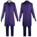 Miniatyrbillede 4 af 5: The Joker Kostume Outfit - Frakke, Skjorte, Vest, Slip, Handsker og Bukser - Sæt til Voksne 3XL