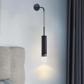 Miniatyrbillede 1 af 5: LED Vægskinne Sengelampe Moderne Sort Guld Stue Soveværelse