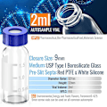 Miniatyrbilde 5 av 5: 100 stk Autosampler 2ml HPLC 9-425 Glass Vial Flasker