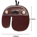 Miniatyrbild 2 av 5: Pilstångs Fingertab i Ko-Läder för Recurve Bågar Jakt Fingerskydd (brun)(1st)