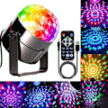 Miniatyrbilde 1 av 5: Mini Dj Disco Ball Party Scene Lys Led 7 Farger Projektor