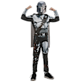 Miniatyrbild 2 av 5: Star Wars Mandalorian Kostym Barn Pojkars Jumpsuit Med Mask Set Festkläder 9-10 Years