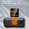 Miniatyrbillede 5 af 5: Udendørs Camping Nødradio Solenergi Håndsving Dynamo Radio Bt5.0/fm/am/noaa 2000mah Telefonoplader Powerk Lommelygte Sos BT5.0 Silver