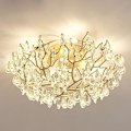 Miniatyrbillede 4 af 5: 60cm Luksus Krystal Lysekrone Guld Loftlampe Dendritisk