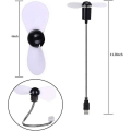 Pikkukuva 3 / 5: 4 kpl USB Mini Letku Tuuletin Metalli Joustava Jäähdytystuulin