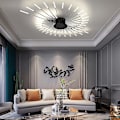 Miniatyrbillede 1 af 5: Moderne Loftlampe Nem Installation Flush Mount Akryl
