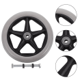 Miniatyrbilde 4 av 4: Walker Tilbehør Heavy Duty Casters Walker Rollator Erstatningshjul Rollator Hjul Hjul Erstatning Walker