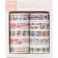 Miniatyrbilde 1 av 3: 10 Ruller Washi Tape Sett Dekorativt Lim DIY