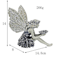 Miniatyrbillede 4 af 5: Havefigur af Resin til Haven - Siddende Fe Statue - Udendørs Dekoration til Græsset