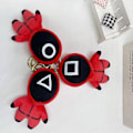 Miniatyrbild 3 av 5: Squid Game Plysch Pop Nyckelring Hängare Väska Ornament Leksak Kvadrat Söt