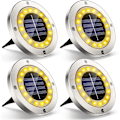 Miniatyrbillede 1 af 5: Solcelle-Udendørs Have Spotlys, 4-pak 16 Led Solcelle Spotlight Udendørs Belysning Ip65 Vandafvisende Stai