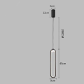 Miniatyrbillede 4 af 5: 40cm LED-hængelampe i aluminium, formel og moderne