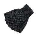 Miniatyrbilde 1 av 4: Hodebånd for kvinner, vinterstrikket, fuzzyfôret, ørevarmer Black