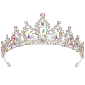 Miniatyrbilde 1 av 4: Ab Rhinestone Tiara og Kroner for Kvinner Krystall Dronningkrone Bursdagskrone for Jenter Bryllupskrone