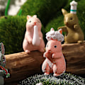 Miniatyrbillede 3 af 5: 12 stk. Søde Kaniner Dyrefigurer Legesæt, Mini Sød Legetøj-yuhao