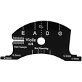 Miniatyrbillede 1 af 5: Violinbro, 4/4 Violinbro Fingerbrætsskraber Kulfiber Sort Multifunktionel Skabelon Reparationsreferenceværktøj (sort 1 stk)