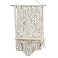 Miniatyrbild 1 av 3: Väggmonterad växt hylla i macramé, 65x50cm, boho-stil