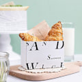 Miniatyrbillede 2 af 5: 50 stk. Mad Hamburger Emballageboks Oliebestandig Papir