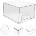 Miniatyrbillede 5 af 8: Gennemsigtig Stabelbar Makeup Opbevaringsskuffe Alsidig Bordplade Organizer