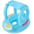 Miniatyrbillede 1 af 5: Baby Pool Float med Baldakin, oppustelig Baby Svømme Float Båd med Sikkerhedssæde Solsejl Kompatibel Baby style1