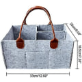 Miniatyrbillede 2 af 2: Baby Bleie Caddy Opbevaring Organizer Tote Stor Kapacitet