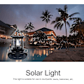Miniatyrbild 4 av 5: LED-driven solcellsdriven fyr, 360 graders roterande lampa