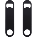 Miniatyrbilde 1 av 5: Ølflaskeåpnere, Flat Bottle Opener i rustfritt stål Ølflaskeåpner Barflaskeåpner for kjøkken Bar Restaurant svart 2 stykker
