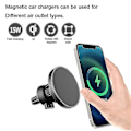 Miniatyrbillede 3 af 3: Kompatibel med trådløs oplader, magnetisk trådløs biloplader