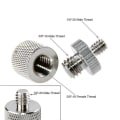 Pikkukuva 4 / 4: Kierteiden muuntaja-adapteri 1/4\" - 3/8\" kameran jalustalle, monopodille, häkki- ja riggijärjestelmille