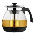 Miniatyrbillede 1 af 5: Stor Klar Borosilikat Glas Tekande Rustfri Infuser 2300ml