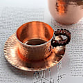 Miniatyrbillede 1 af 5: Ren Kobber Mælkekande Tyrkisk Pot Latte Skumningkande