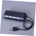 Miniatyrbild 5 av 8: 2st 4 USB Hub 4 Port Data Hub USB Splitter USB 2.0 Hub 4 Port Data Hub USB Hub USB 2.0