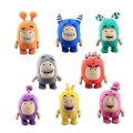 Miniatyrbilde 1 av 2: 8 stk/sett Oddbods Plysj Lekeutstoppede Barnleke Barn Dukke Hjemmedekorasjon 18 cm