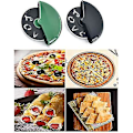 Miniatyrbillede 5 af 5: Pizzaskærer, Pizzaskærerhjul, Bageri Pizzaskæringsværktøjer, Mini Pizzaskærere (sort + grøn) (2 stk)