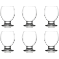 Miniatyrbilde 1 av 4: Moderne, stilige klare tumblerglass. (250 ml.) Korte stilker for vin, juice, vann, whisky, cocktail, cognac, snifterglass. Transparent