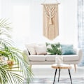 Miniatyrbild 3 av 5: 40x75cm Makramé Handvävd Väggbonad Boho Chic Väggdekoration
