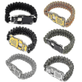 Miniatyrbilde 2 av 3: Overlevelsesarmbånd for utendørs - Kutter, tau, multifunksjonell, livreddende, selvforsvar digital camouflage 20cm